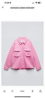 ZARA OVERSIZED DENIM OVERSHIRT