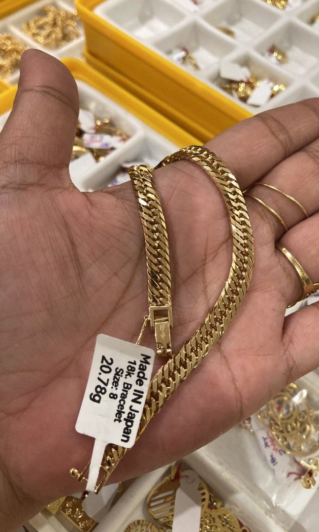 Japan gold bracelet 18k price