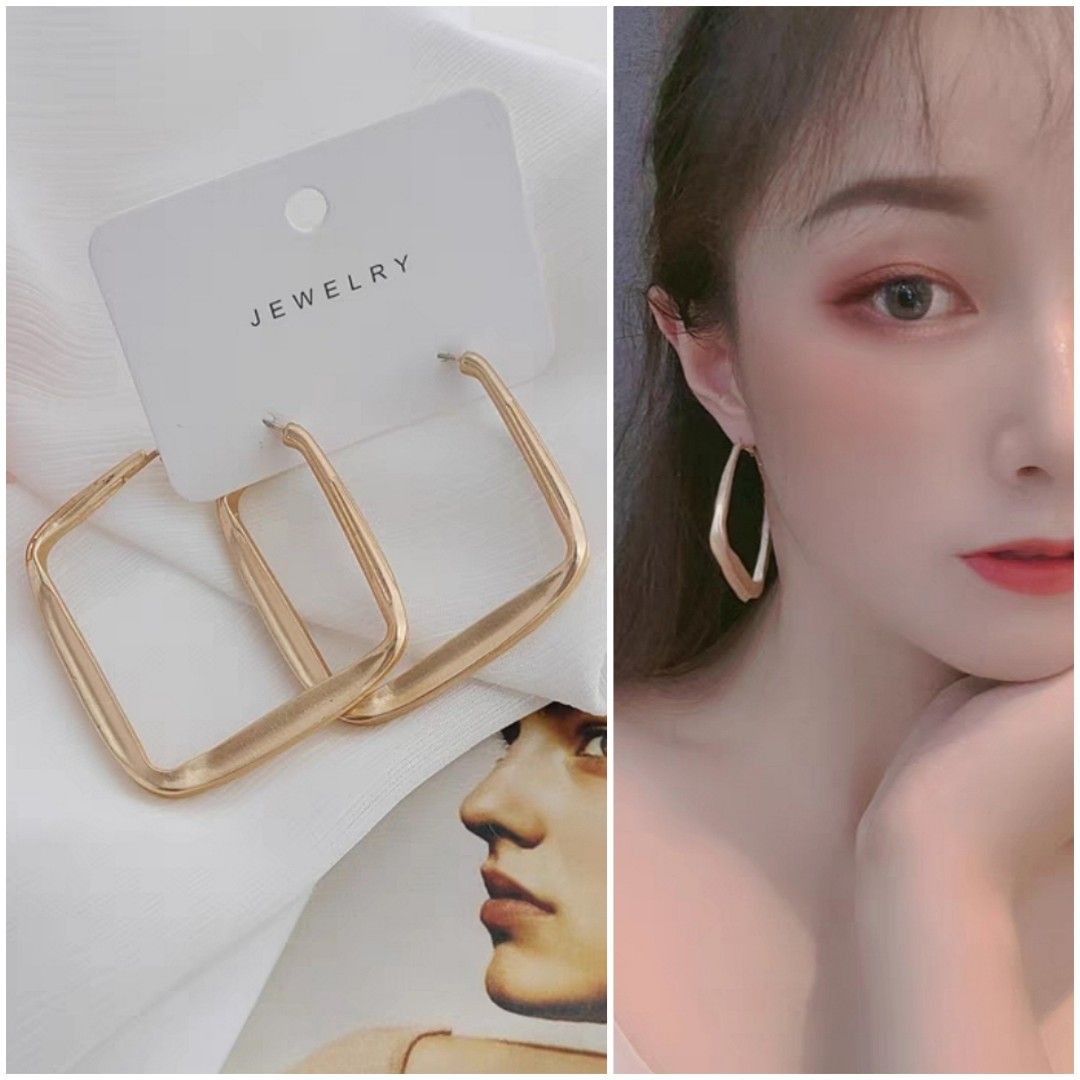2000s Accessories Bling Crystal Cross Hoop Earrings Punk Aesthetic Luxury Korean  Fashion Earring for Women Punk Jewelry Y2K Cool - AliExpress