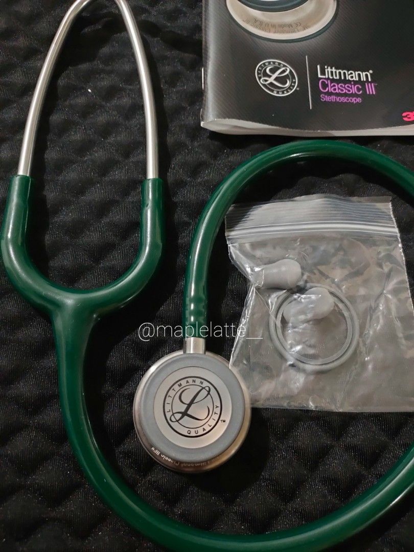 3M Littmann Classic III Stethoscope Hunter Green, Health & Nutrition