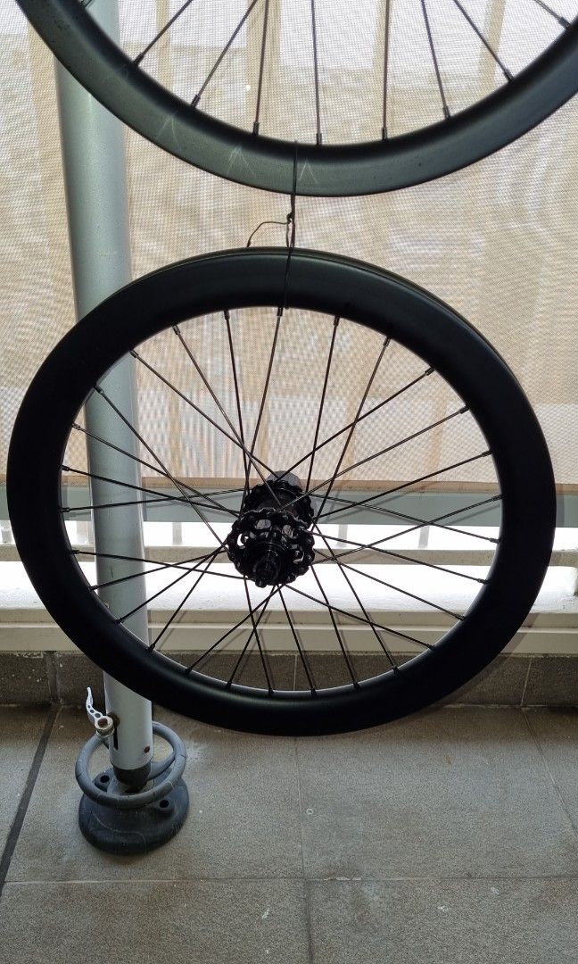 406 Carbon wheel Set Ceramic Bearings, loud hub, disc brake, Super Fast