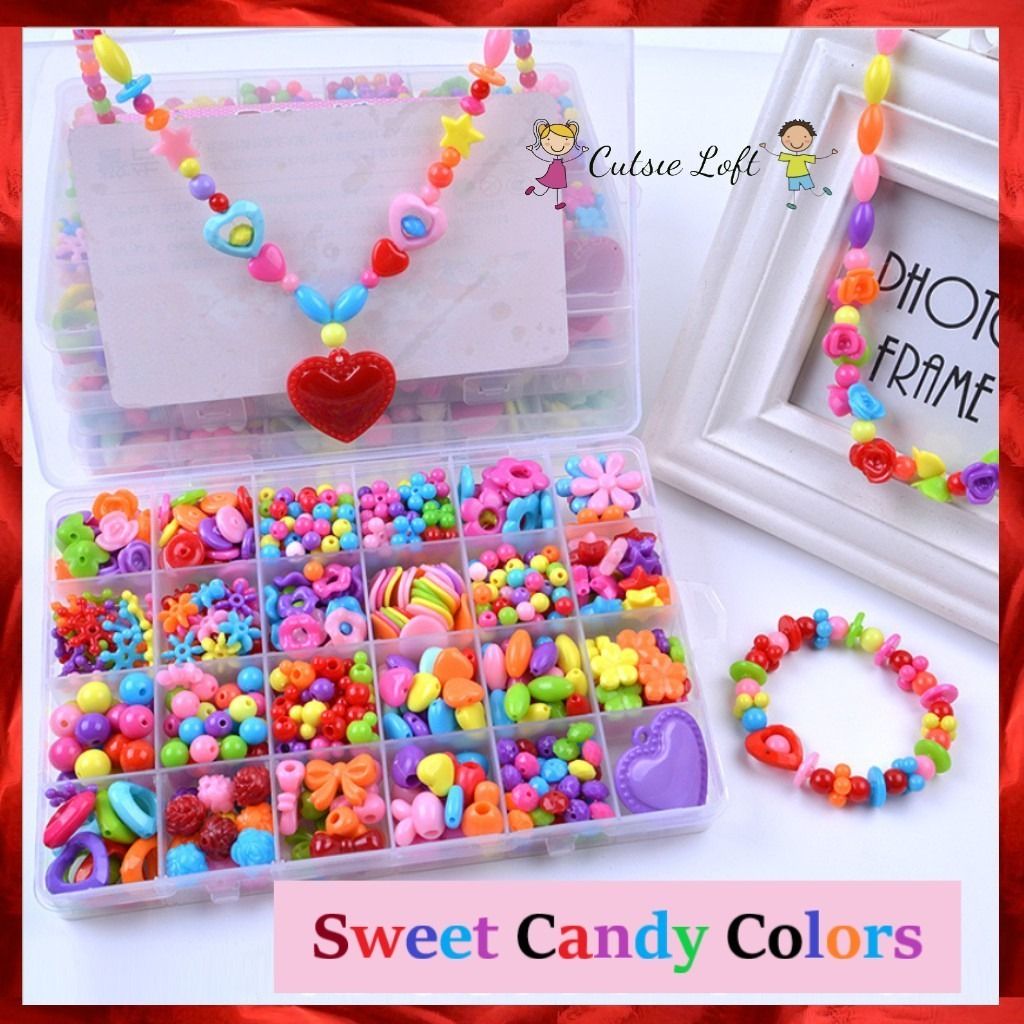 Girls beads set best sale