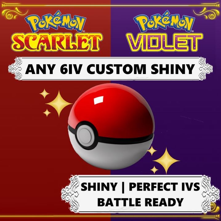 Pokémon Scarlet and Violet ✨SHINY✨ Mew W/ Best 6IV + Customizable