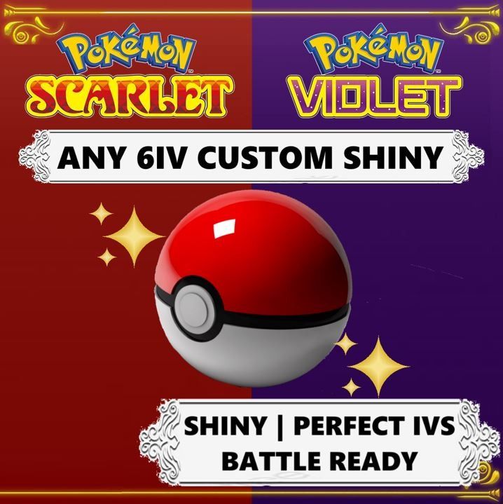 Pokemon Scarlet and Violet 🌟 BUY 2 GET 2 FREE SHINY/NON SHINY POKEMON 6IV