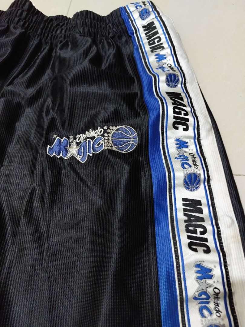 90年代 NBA Magic 奧蘭多魔術 一分錢 Penny 串標 logo 側邊全開 運動褲 熱身褲 照片瀏覽 3