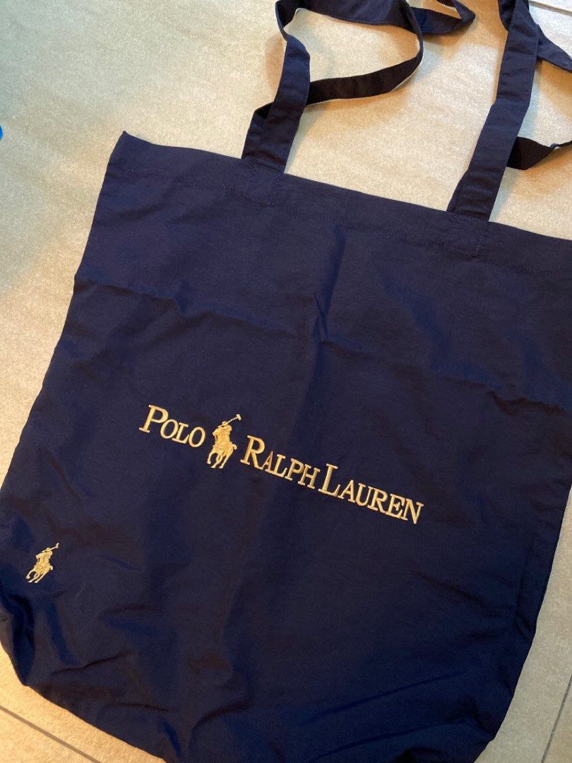 全新現貨polo Lauren Ralph x beams japan logo tote bag, 男裝