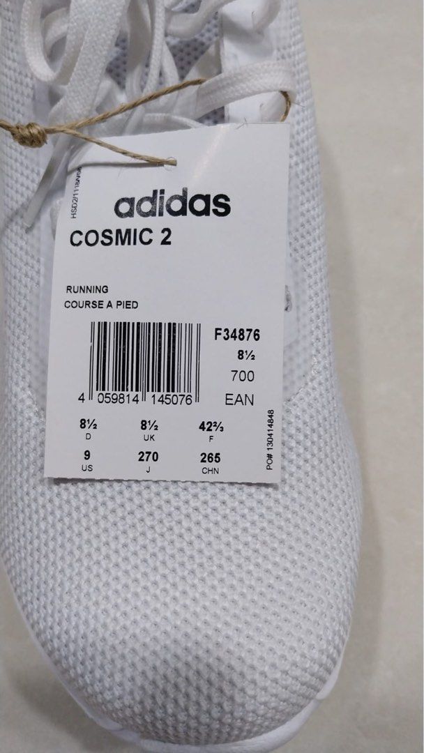 Adidas Cosmic 2 White Men s Fashion Footwear Casual shoes on