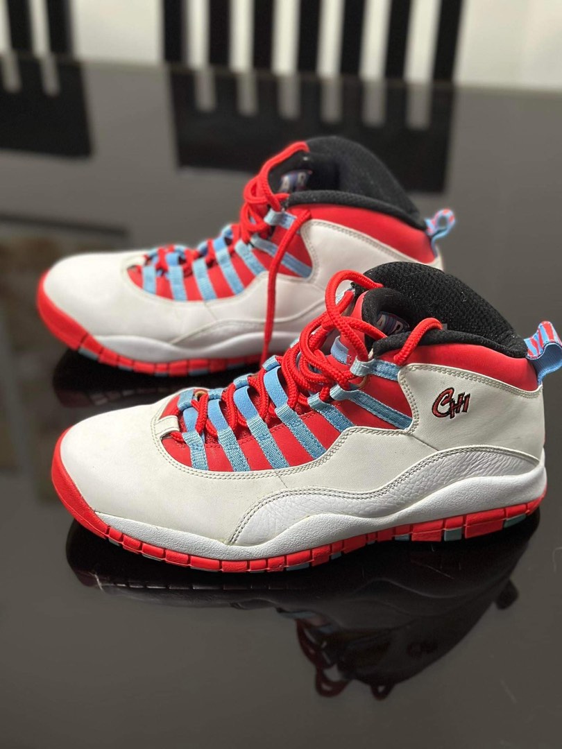 red white jordan 10