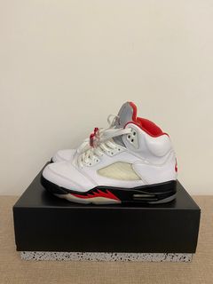 All red clearance jordan 5