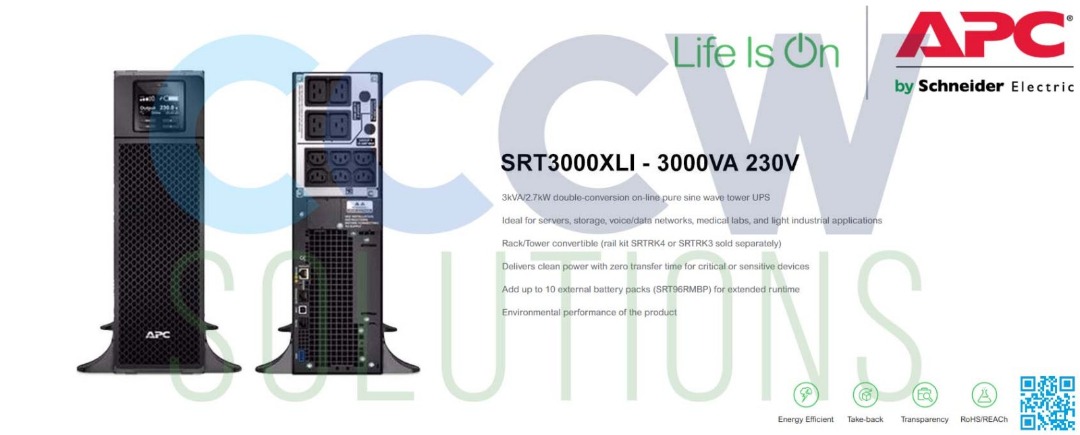 APC Smart-UPS SMT3000IC - onduleur - 2.7 kW - 3000 VA - avec APC  SmartConnect