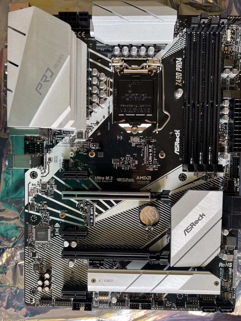 ASRock Z490 Pro4 motherboard, Computers & Tech, Parts & Accessories ...