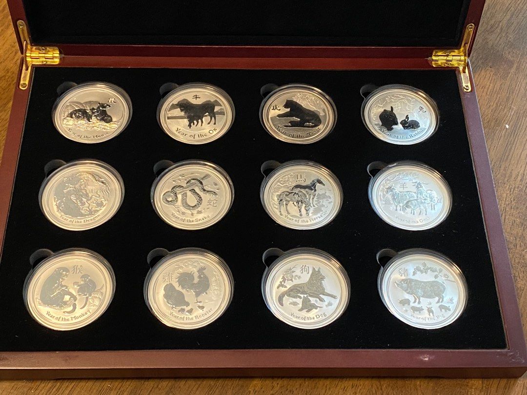 Australia Lunar Series Ii Silver Coin Set Hobbies And Toys Memorabilia And Collectibles Currency 3342
