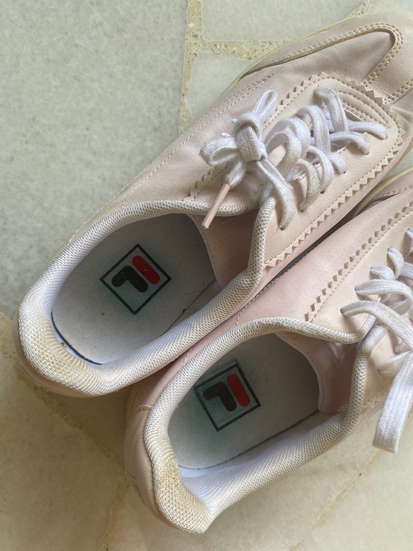 Coquette Baby Pink Fila Court Shoes, Women'S Fashion, Footwear, Sneakers On  Carousell