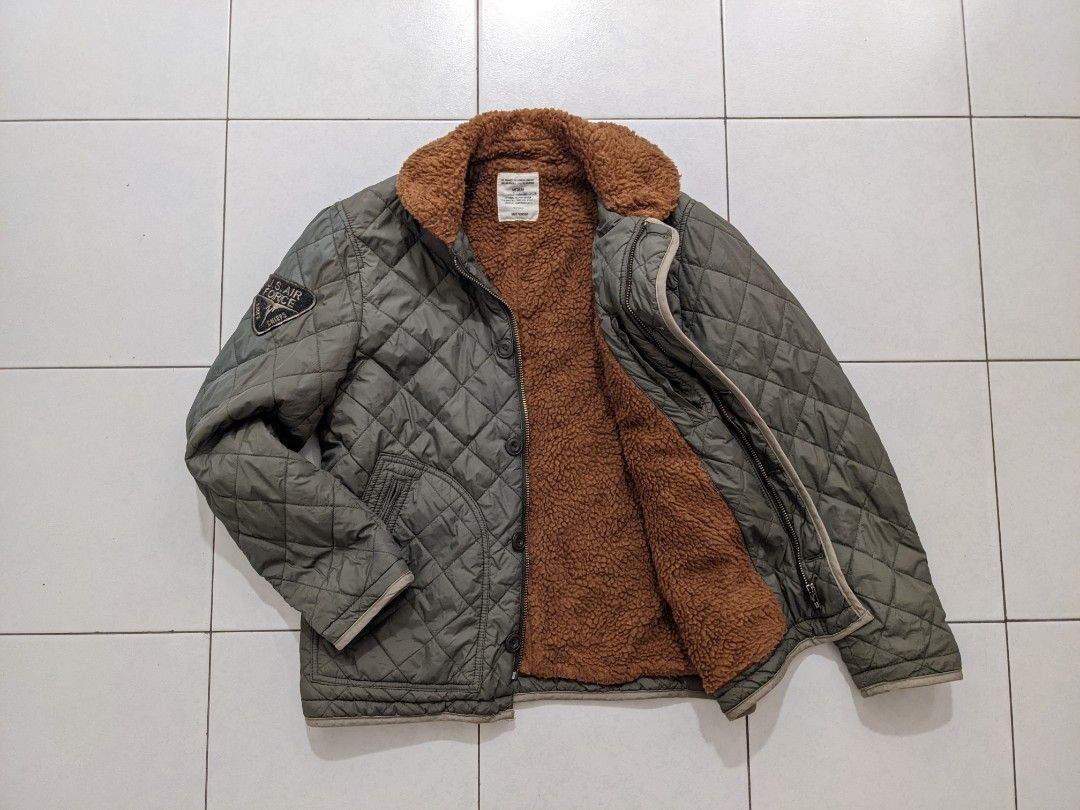 Army green hotsell sherpa jacket