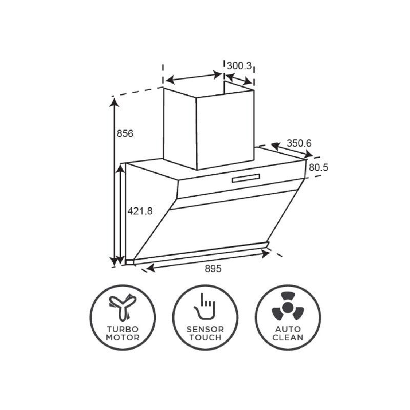 BAGUS Cooker Hood, TV & Home Appliances, Kitchen Appliances, Cookers on