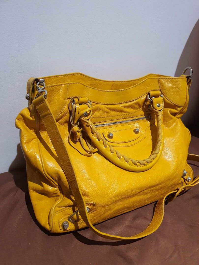 balenciaga mustard yellow