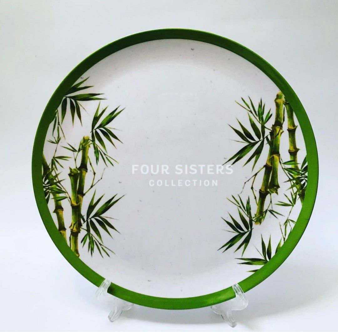Bamboo Design Dinner Plate, Furniture & Home Living, Kitchenware & Tableware, Dinnerware