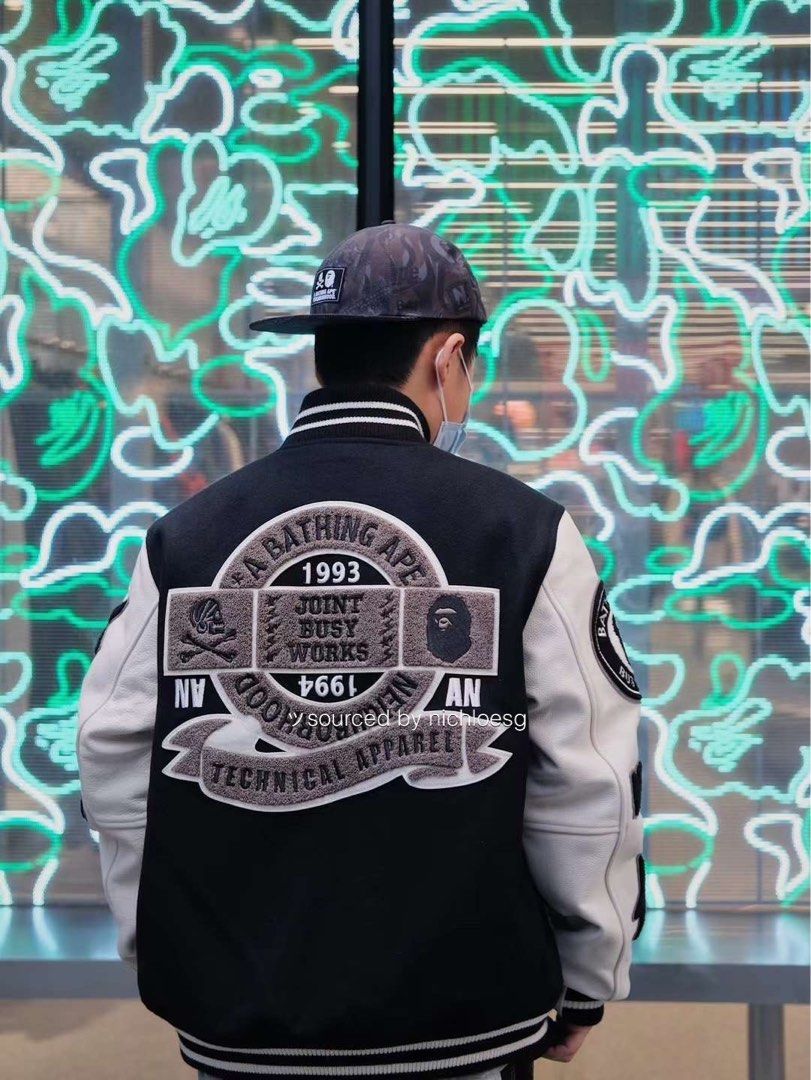 BAPE X undefeated VARSITY JACKET スタジャン-