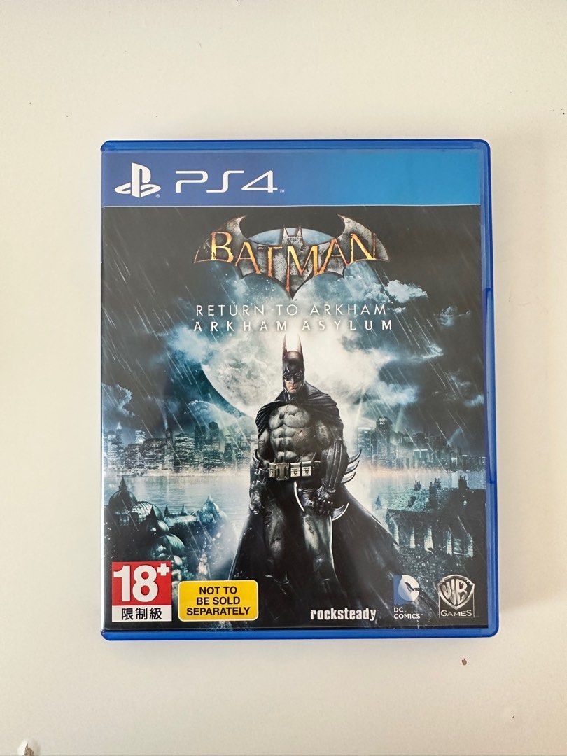 Batman Return to Arkham Arkham Asylum PS4 game, Video Gaming, Video Games,  PlayStation on Carousell