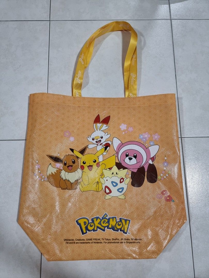 Big Pokemon Bag M Mall / Jurong Point, Women's Fashion, Bags & Wallets, Tote Bags on Carousell