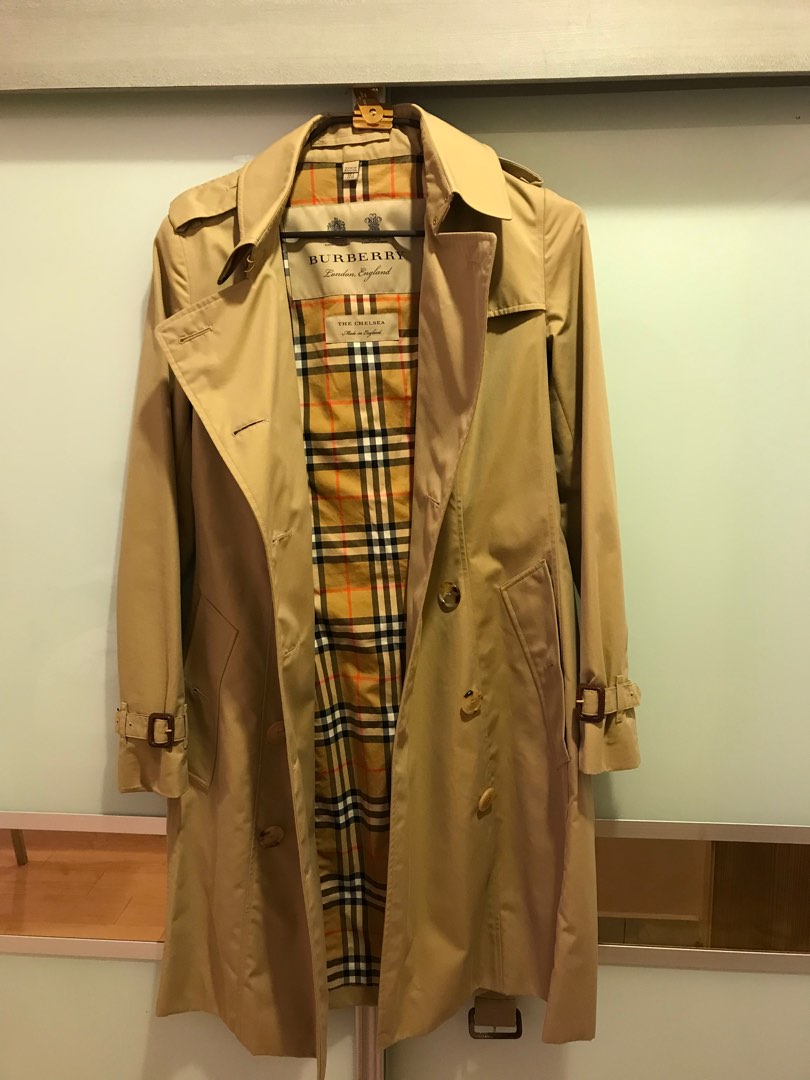 Burberry chelsea mid length trench outlet coat