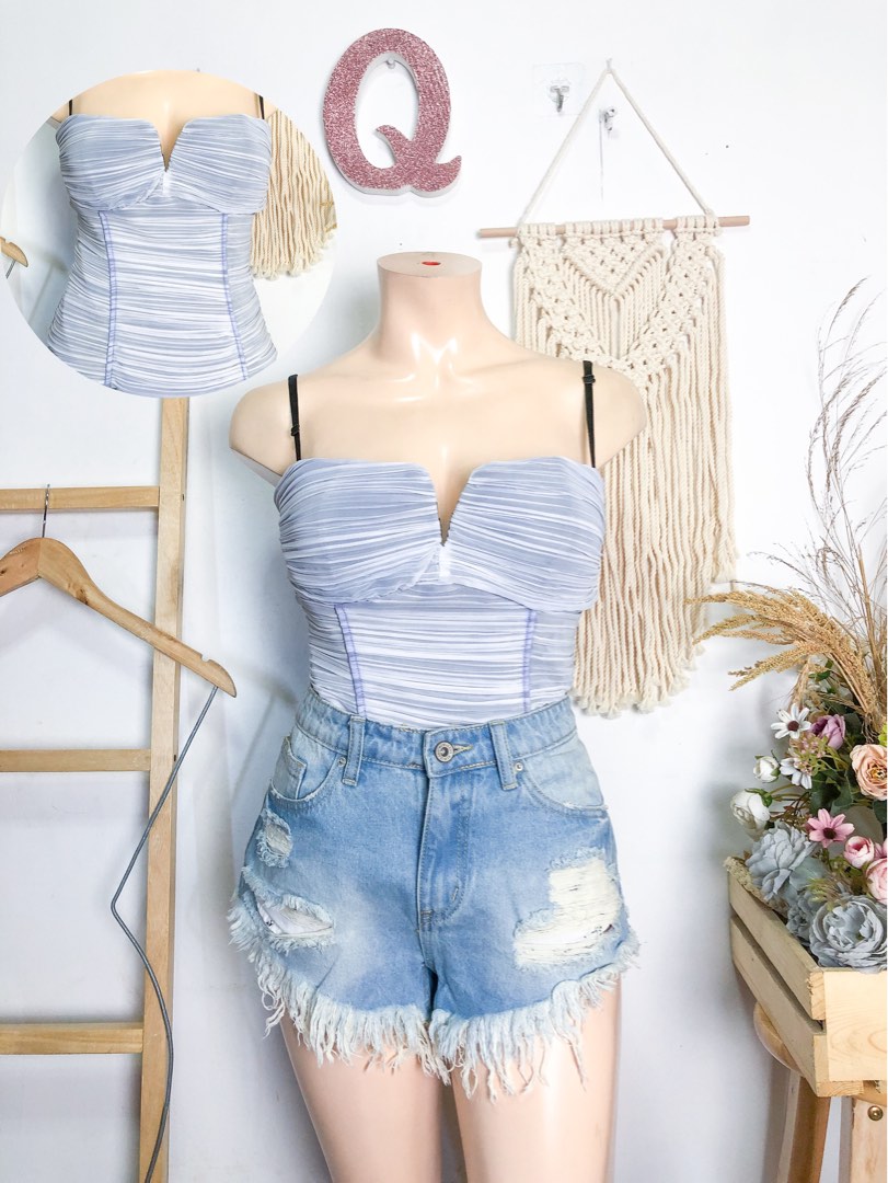 Lace-Up Bustier Tube Top