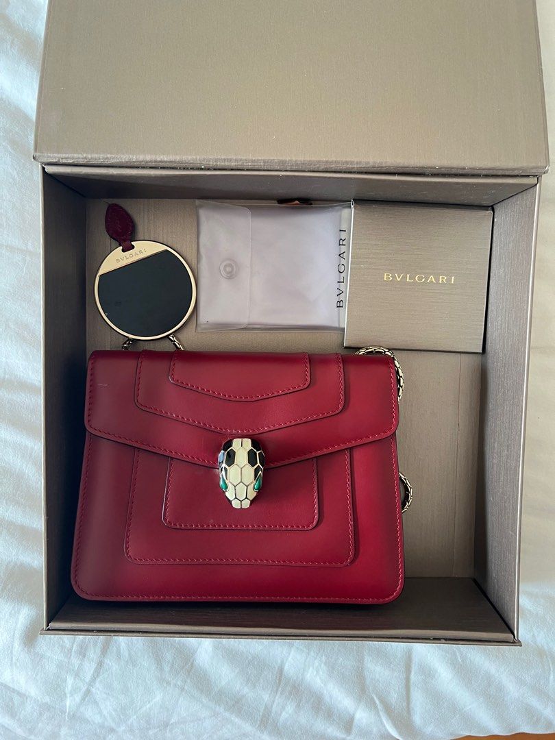 Bvlgari Small Leather Serpenti Forever Crossbody Bag Luxury Bags