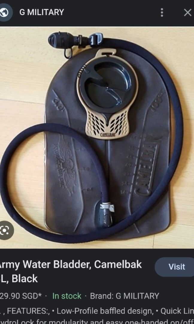 CAMELBAK SAF 3L Water Bag, Hobbies & Toys, Travel, Travel Essentials & Accessories on Carousell