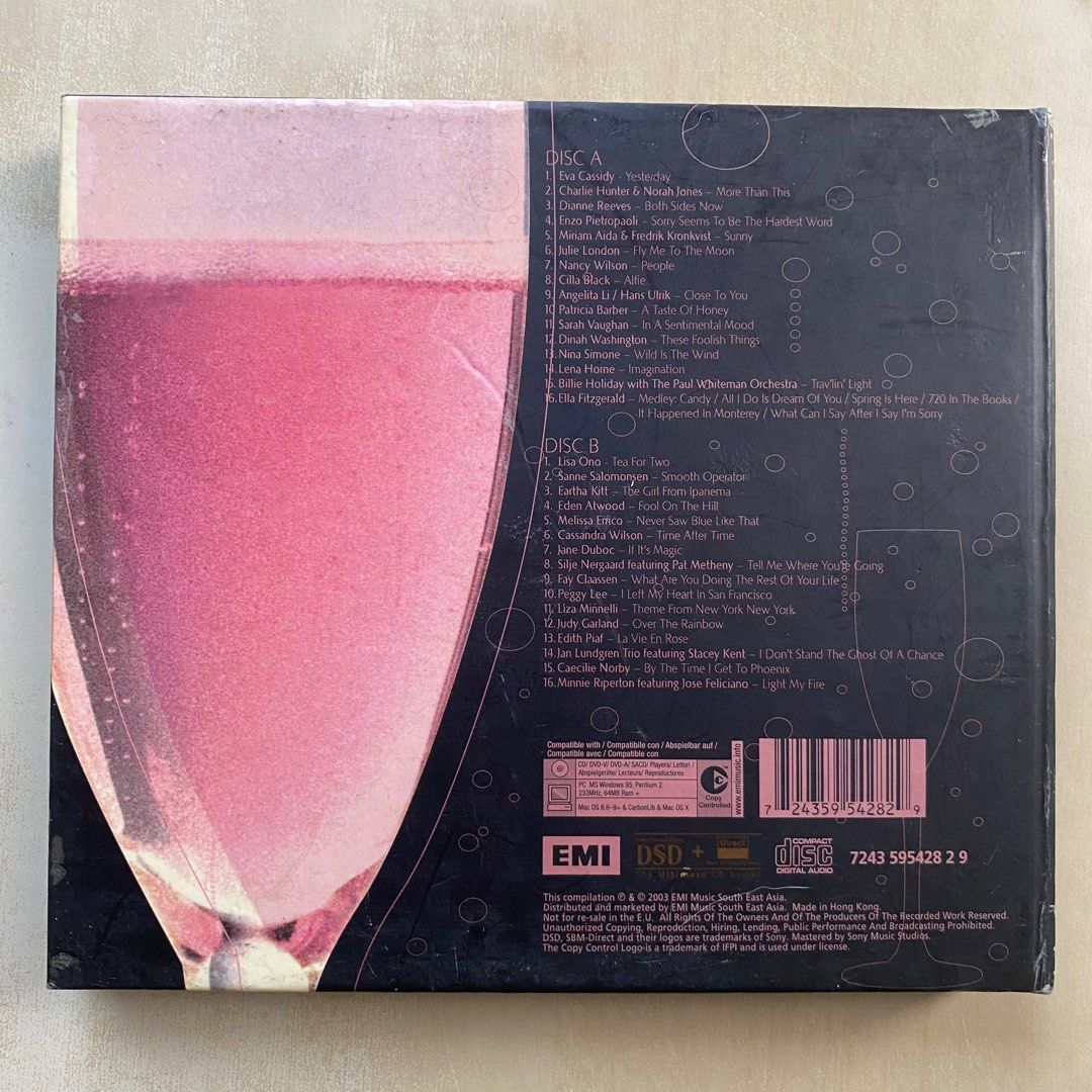 CD丨Pink Champagne 全爵士女聲極品天碟(2CD), 興趣及遊戲, 音樂、樂器 