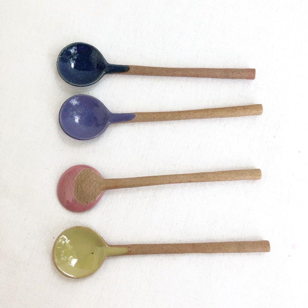 Ceramic Teaspoon Coffee Tea Stirrer Scooper, Furniture & Home Living