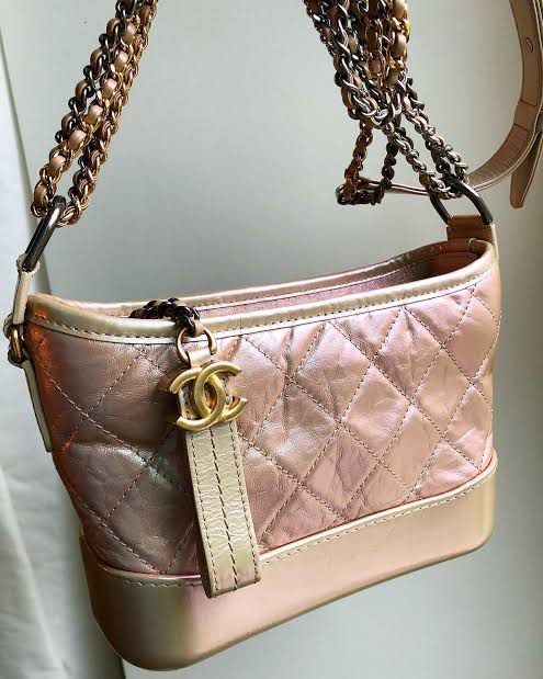 Chanel Gabrielle Hobo Bag Small Iridescent Pink Barang Mewah Tas Dompet di Carousell