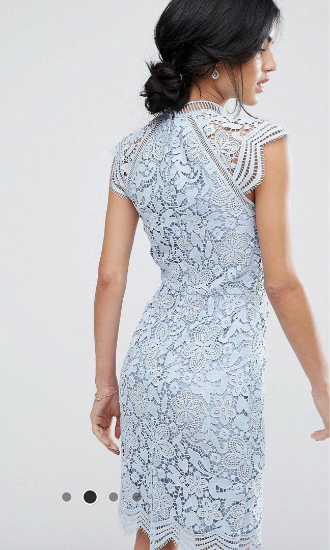 Chi chi london scallop lace pencil dress Women s Fashion Dresses