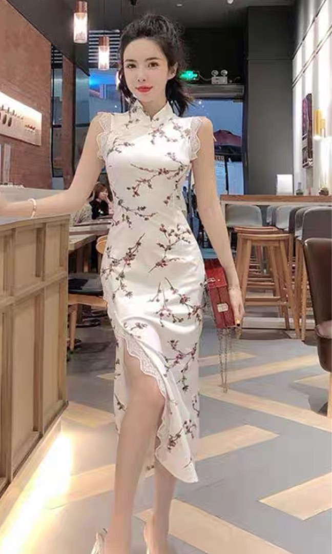 CNY CHEONGSAM, Women's Fashion, Dresses & Sets, Dresses on Carousell