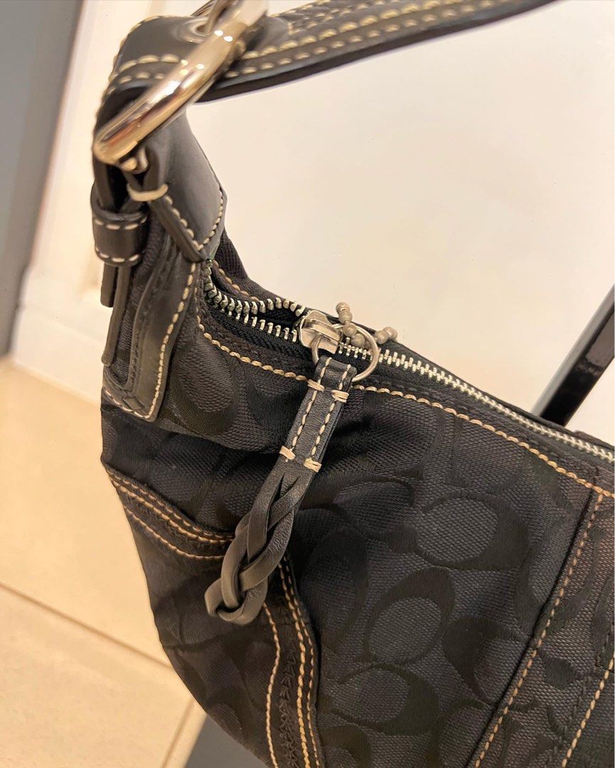 Coach black bag, Luxury, Bags & Wallets on Carousell