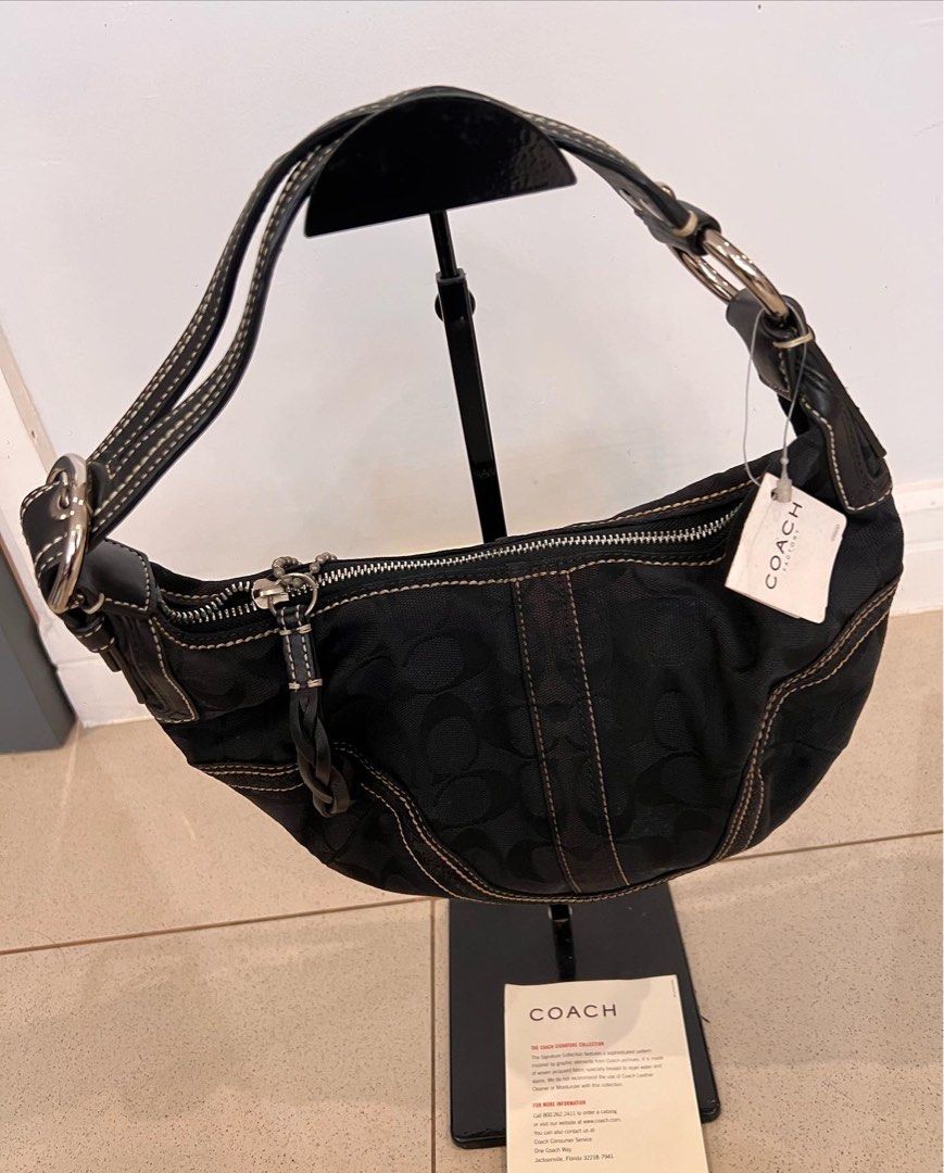 Coach black bag, Luxury, Bags & Wallets on Carousell