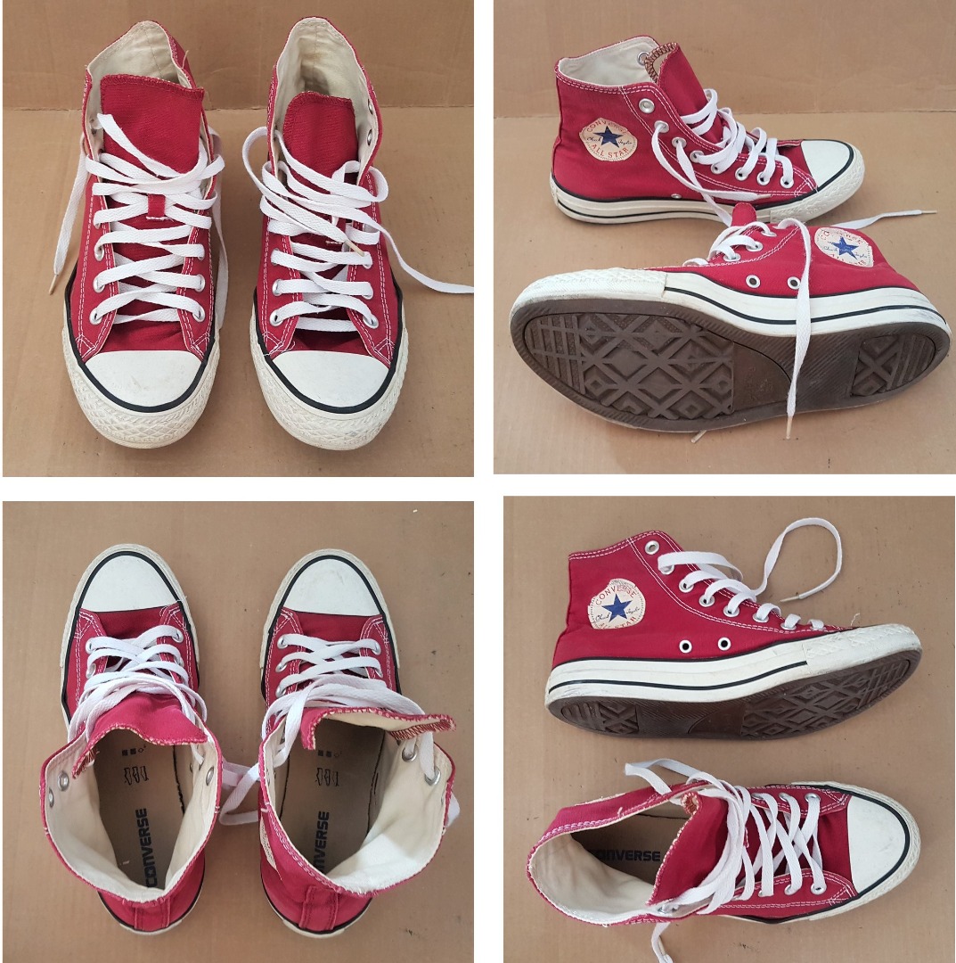 All red designer discount sneakers