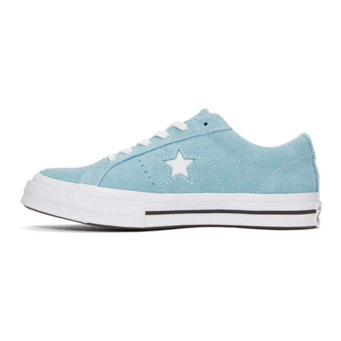 Converse One Star Vintage Suede Low Top in Shoreline Blue
