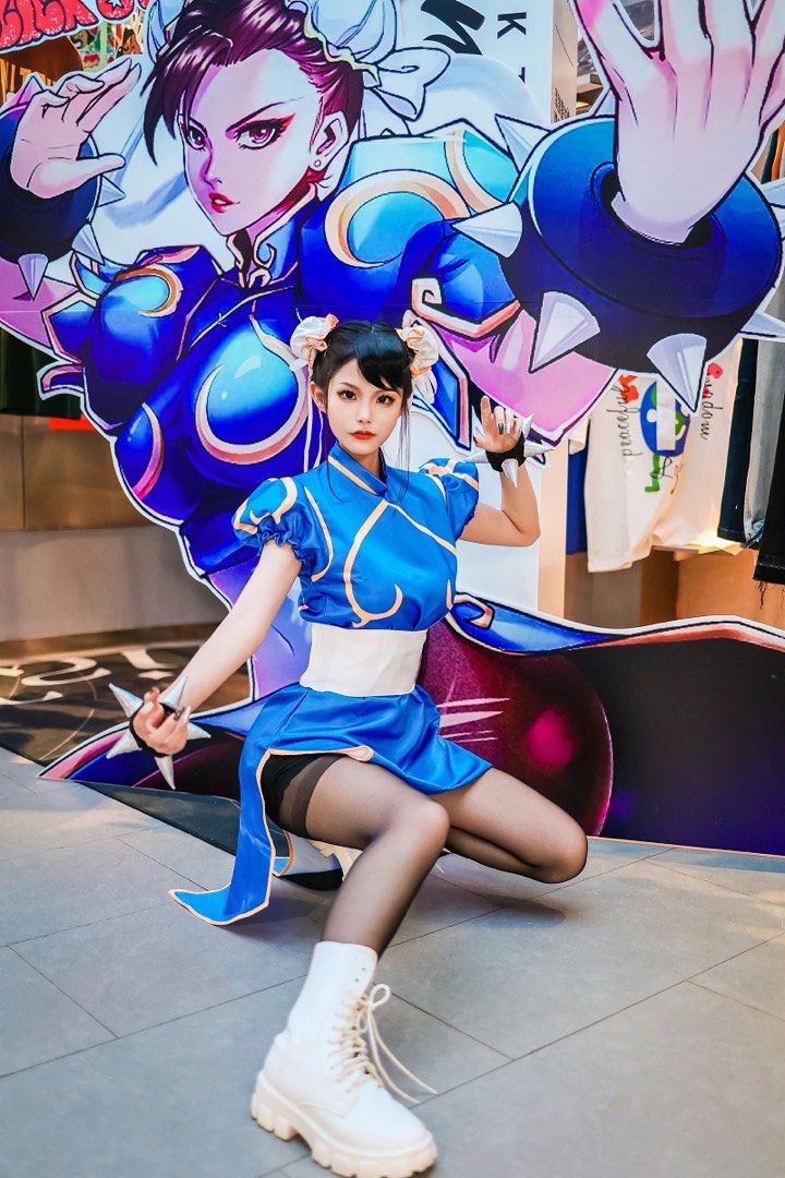 Cosplay Chunli Costume Set, Hobbies & Toys, Toys & Games on Carousell