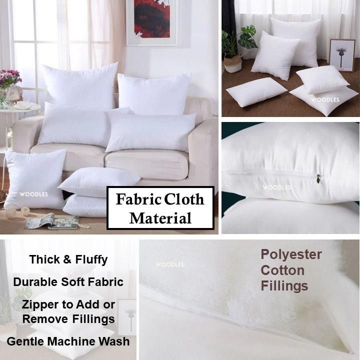 Cushion Insert Square Rectangle Pillow Filling for 45x45cm 50x50cm