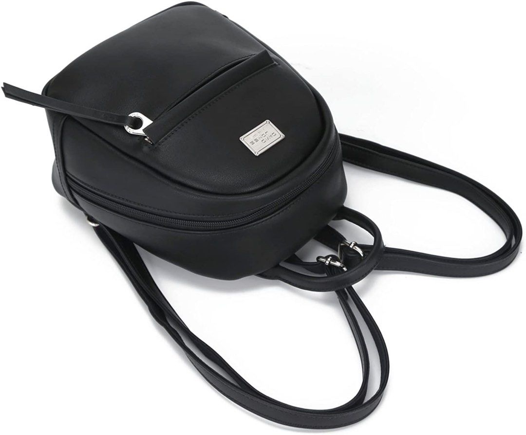 Davidjones Women'S Faux Leather Mini Backpack Shoulder Bag Purses - Black  By David Jones : : Shoes & Handbags