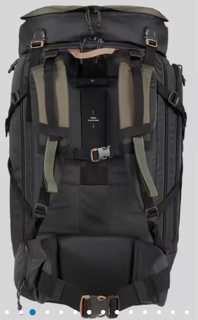 Decathlon Trekking 60L Backpack Forclaz Travel 100 Khaki, Men's