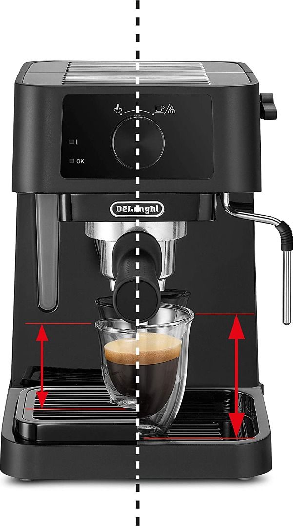 DeLonghi Stilosa Manual Pump Espresso Coffee Machine, TV & Home