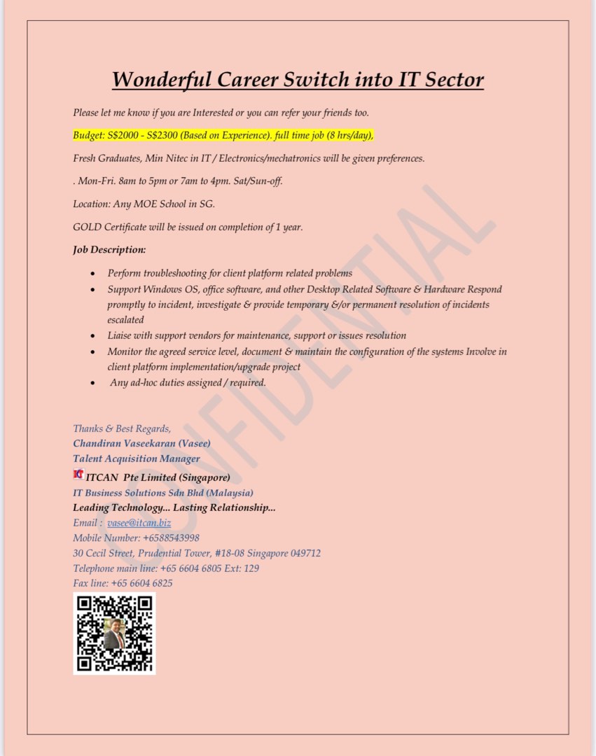 Desktop engineer, Jobs, Computer & IT on Carousell