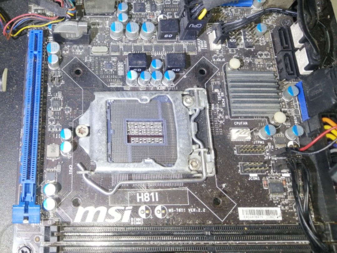 Desktop computer pc with motherboard and psu cooler master no cpu no ...