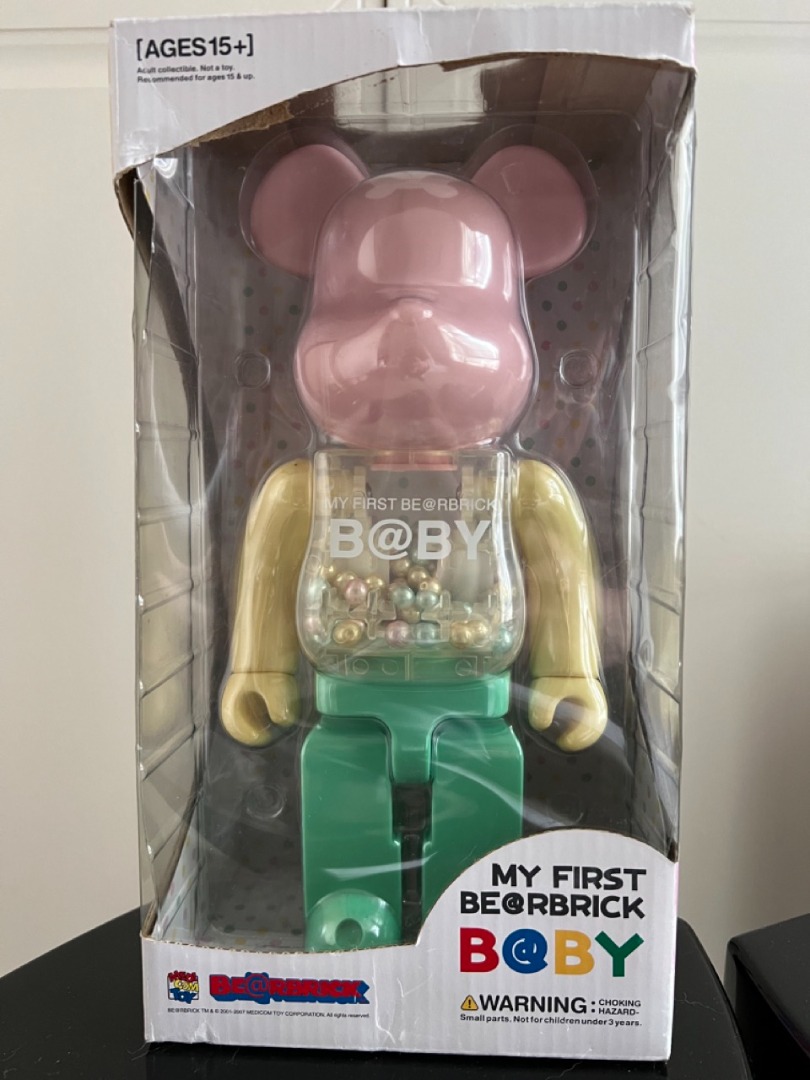 全新未開過未display過2007年原色My First Bearbrick Baby 400% 元祖