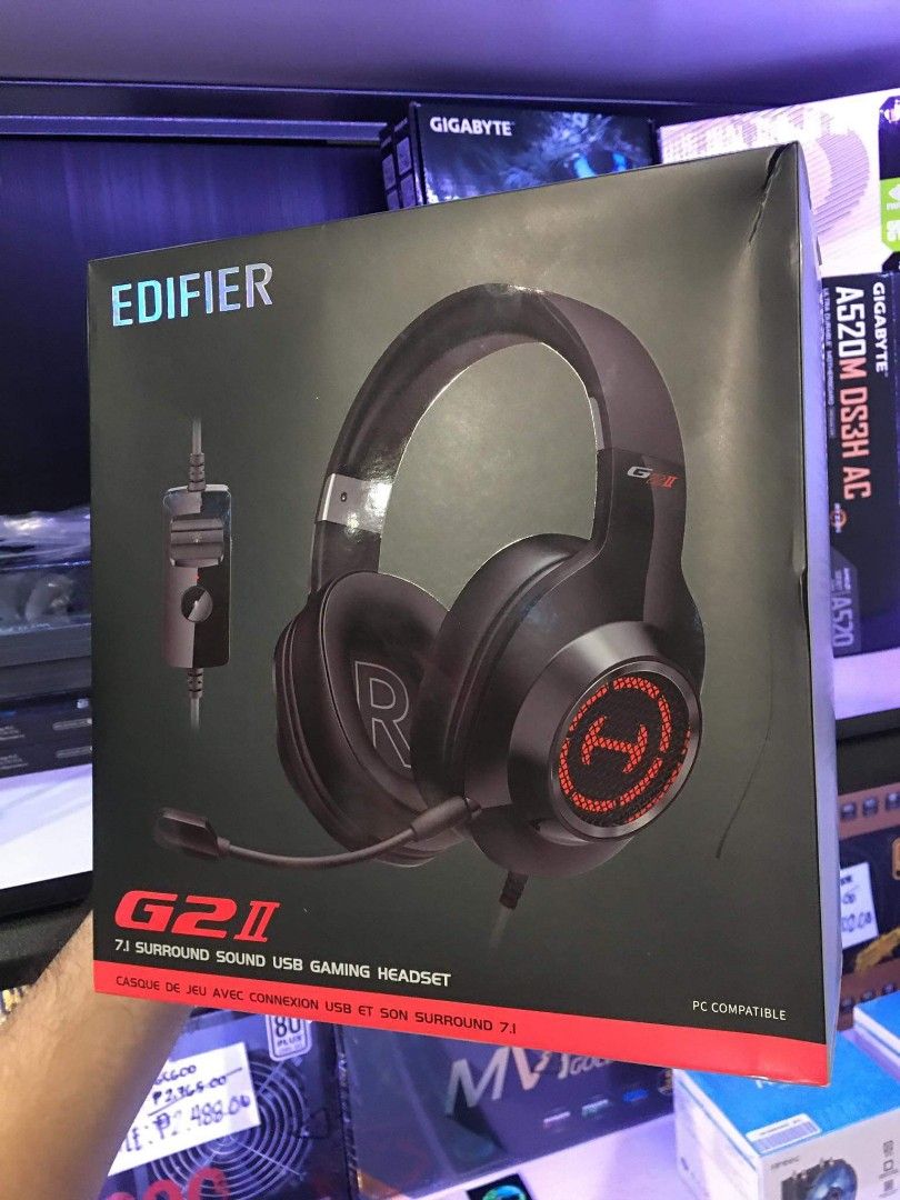 Edifier G2 II 7.1 Surround Sound USB Gaming Headset Black, Audio ...