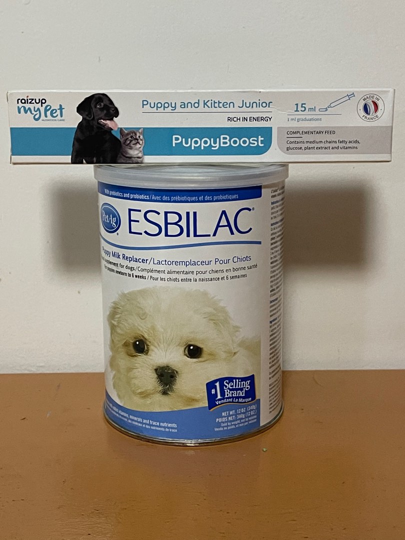 Esbilac and Puppy boost, Pet Supplies, Pet Food on Carousell