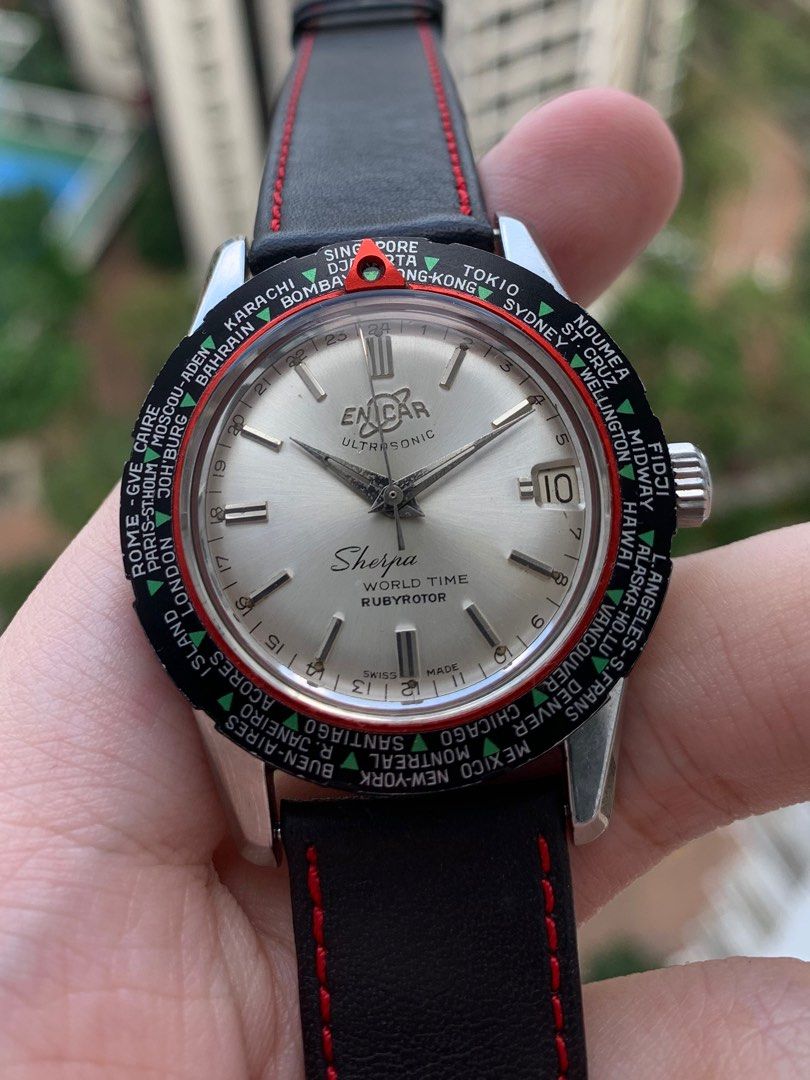 Enicar sherpa world time sale