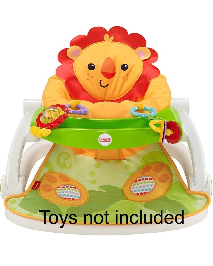 Fisher Price sitmeup Floor Seat Lion with Tray, Babies & Kids, Infant