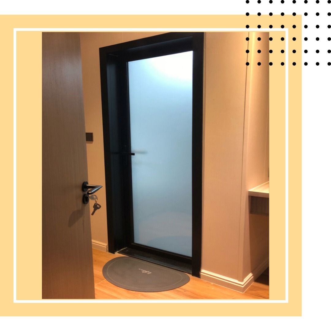 Frosted Glass Door, Furniture & Home Living, Bathroom & Kitchen